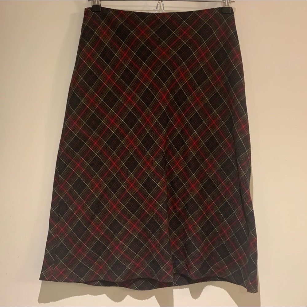 Vintage plaid skirt